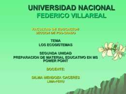 UNIVERSIDAD NACIONAL FEDERICO VILLAREAL