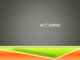ACT Aspire - Grapevine Middle School