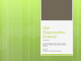 USA Organization Diversity - Adult Education and Training