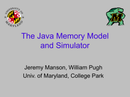 Revising the Java Thread/Memory Model