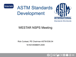 ASTM Standards Development