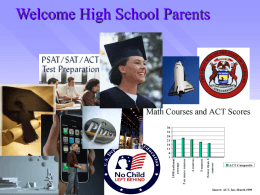Welcome High School Parents