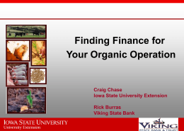Organic Presentation - Iowa State University
