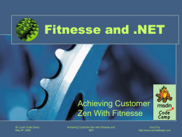 Fitnesse and .NET