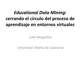 Educational Data Mining: XXX