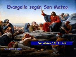 Evangelio San Mateo 5, 1-12