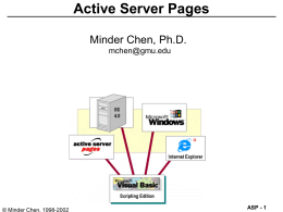 Active Server Pages - Web Posting Information