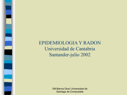 EPIDEMIOLOGIA Y RADON (1) Unican