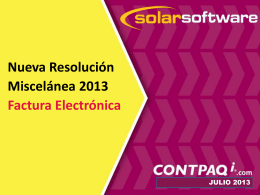 Diapositiva 1 - Solar Software