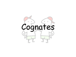 Cognates