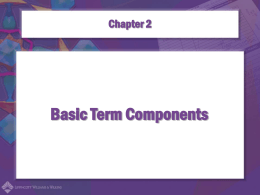 Basic Term Components