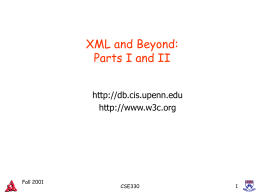 XML and Beyond - Leonidas Fegaras