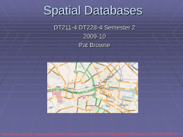 Using PostgreSQL and PostGIS as a Spatial Da