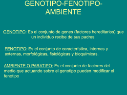 GENOTIPO-FENOTIPO