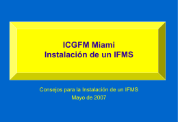 ICGFM Miami Implementing an IFMS
