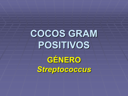 COCOS GRAM POSITIVOS - Facultad de Ciencias Veterinarias