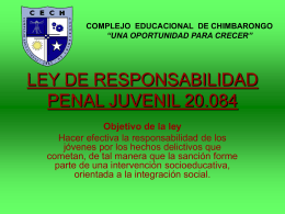 LEY DE RESPONSABILIDAD PENAL JUVENIL