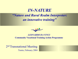 IN-NATURE Nature and Rural Realm Interpreter: an