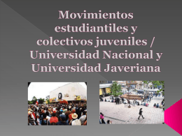 Movimientos estudiantiles y colectivos juveniles