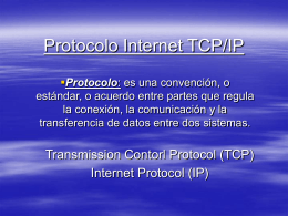 Protocolo internet TCP/IP