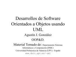 Desarrollos de Software Orientados a Objetos usando UML