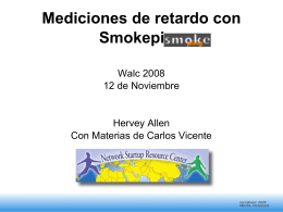 Mediciones de retardo con Smokeping Walc 2008 12 de