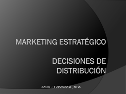 Marketing- Decisiones de Distribucion