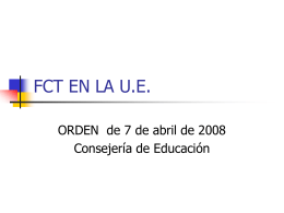 FCT EN LA U.E.