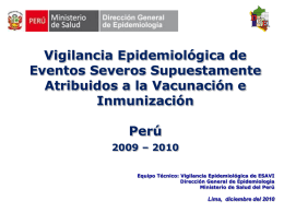ESAVI-vacuna influenza Pandemica AH1N1