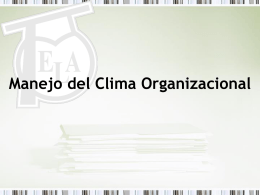 Manejo del Clima Organizacional - ELA