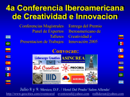 4a Conferencia Iberoamericana de Creatividad e Innovacion