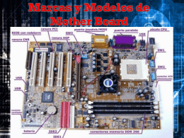 Marcas y Modelos de motherboard