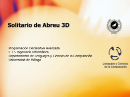 Solitario de Abreu 3D - Departamento Lenguajes y …