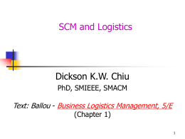 scm. ppt - Department of Computer Science, HKBU