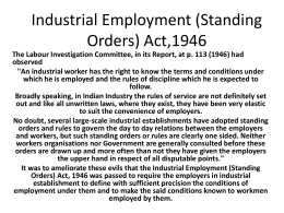 Industrial Employment (Standing Orders) Act,1946
