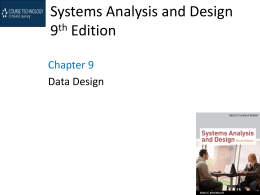 Systems Analysis and Design 9th Edition - MCST-CS