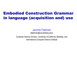 Grounded Learning of Grammatical Constructions