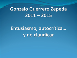 Gonzalo Guerrero Zepeda 2011
