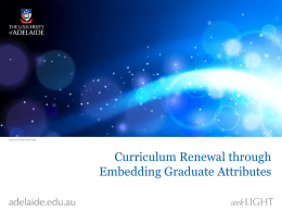 Curriculum Renewal through Embedding Graduate Attributes