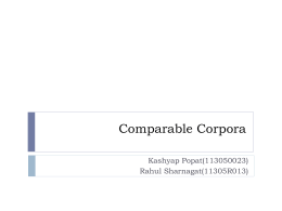 Comparable Corpora - Indian Institute of Technology …