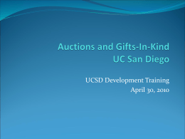 UCSD Gift Processing
