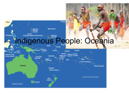 Indigenous People: Oceania