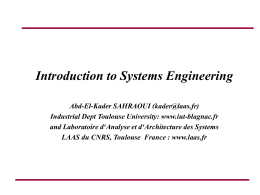 Requirements Engineering Course contents and …