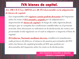 IVA bienes de capital. D.R. 2975 de 2013