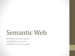 Semantic Web - CSE, IIT Bombay