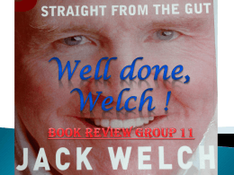 Well done, Welch!