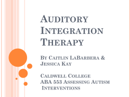Auditory Integration Research