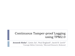 Tamper-Proof Auditor