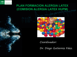 PLAN FORMACION ALERGIA LATEX (COMISION ALERGIA …
