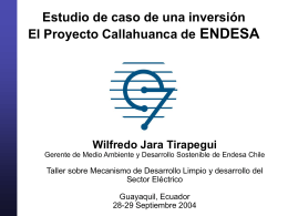 Estudio de caso: Proyecto Callahuanca de ENDESA